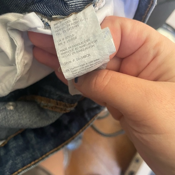 Revenge denim wide jeans color block size 5 grunge y2k 90s street wear - Picture 12 of 15